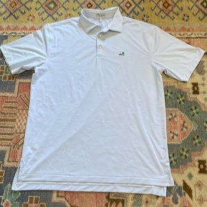 Peter Miller Mens Striped Golf Shirt